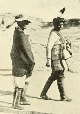 Navajos in
Characteristic Dress.