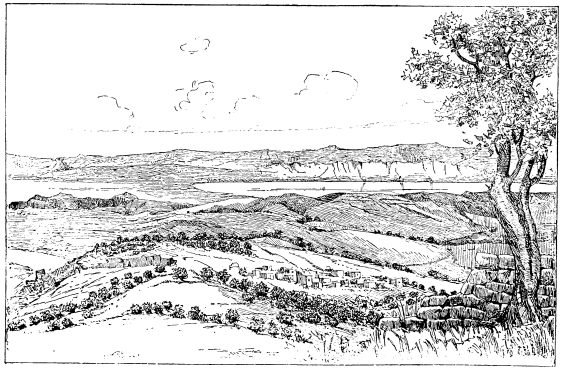 THE PLAIN OF JERICHO, AS SEEN FROM AI.

To face page 35.