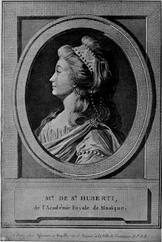 MADAME SAINT-HUBERTY

From an engraving by Colinet after the drawing by Le Moine