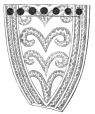 No. 9. Ornamented Piece of Ivory belonging to a Trojan
Seven-Stringed Lyre (7 M.).