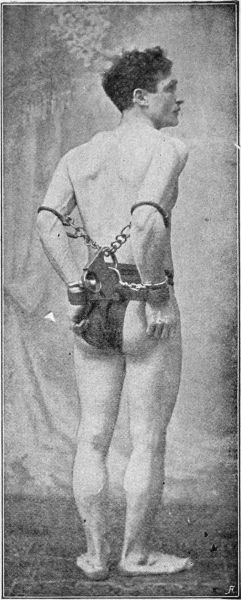 Houdini, as Handcuffed by the Vienna Police, March,
1902.