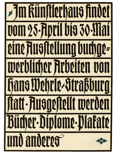 A GERMAN TYPE DESIGNED BY RUDOLF KOCH CAST BY GEBR.
KLINGSPOR, OFFENBACH A.M.