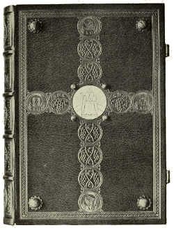 BOOKBINDING IN SEA-GREEN MOROCCO, WITH INLAY AND GOLD
TOOLING DESIGNED BY KARL KÖSTER, EXECUTED BY HERDER'S BINDERY, FREIBURG