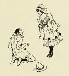 DECORATIVE ILLUSTRATION BY C.&nbsp;KÖYSTRAND FOR “PIERROT ALS
SCHILDWACHE.”