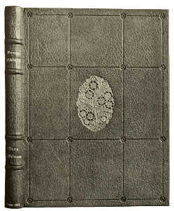 BOOKBINDING IN GREEN MOROCCO, WITH INLAY AND GOLD
TOOLING BY RENÈ KIEFFER