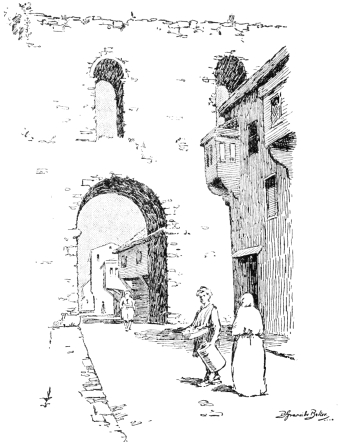 The Aqueduct of Valens

Valens the Emperor was killed in battle by the Goths at Adrianople. His
aqueduct stands out strangely among wooden houses, connecting the seven
hills on which stands Stamboul.