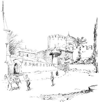 By the Seraglio Walls

Showing the gate by which the Sultans used to enter St. Sophia, and the
dome of St. Irene.
