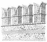 BRICK BATTLEMENT&mdash;VICCOLO CAVALETTO, VERONA.