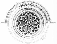 ROSE WINDOW&mdash;CREMONA CATHEDRAL.