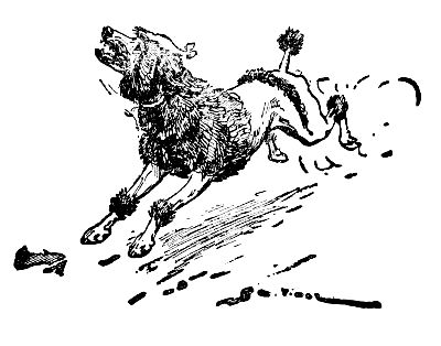 Clown runs wildly
