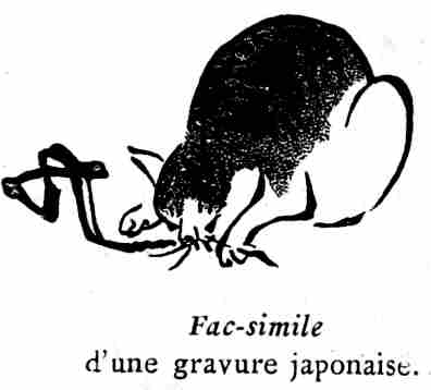 Fac-simile
d'une gravure japonaise.