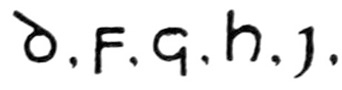 Uncial D.
F. G. H. I.