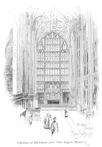 (Specimen of Illustrations from “Our English
Minsters”)
