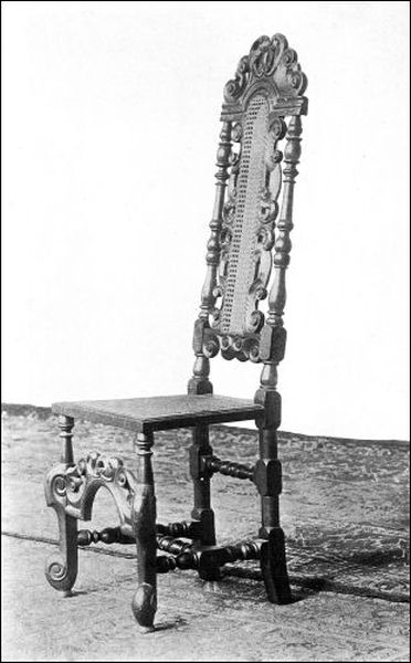 Figure 9. CANE CHAIR, FLEMISH STYLE.
