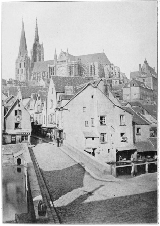 CATHEDRAL AT CHARTRES (EURE ET LOIRE), FRANCE, FROM THE
S. E.