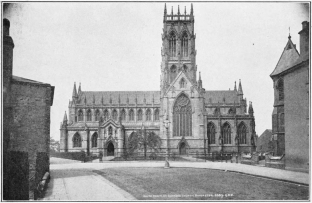 CHURCH OF ST. GEORGE, DONCASTER, YORKS, ENGLAND,
EXTERIOR.