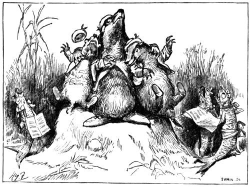 &lsquo;THREE BADGERS ON A MOSSY STONE&rsquo;