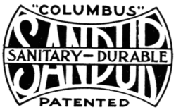 'COLUMBUS', SANDUR, SANITARY&mdash;DURABLE, PATENTED