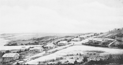PLYMOUTH in 1622.

Copyright, 1891, by A. S. Burbank.