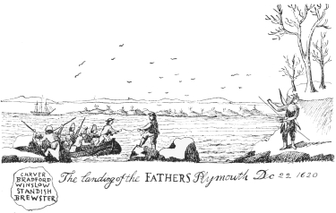 The landing of the FATHERS Plymouth Dec 22 1620

COPIED FROM AN OLD PAINTING ON GLASS.