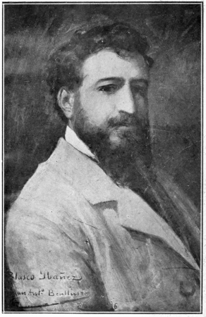 PORTRAIT DE BLASCO IBÁÑEZ PEINT PAR J. A. BENLLIURE A
ROME, EN 1896