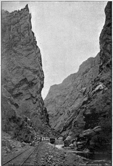 Image not available: THE ROYAL GORGE AND HANGING BRIDGE, GRAND CAÑON OF THE
ARKANSAS.