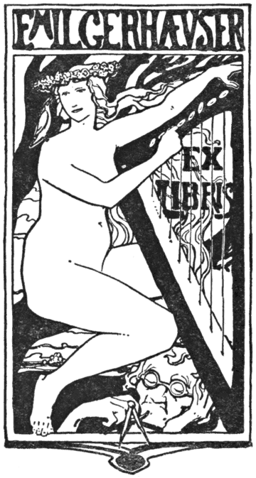 Book-plate of Emil Gerh&auml;user