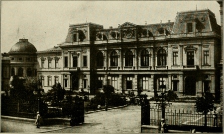 [Image not available: Royal Palace at Bucarest

Photo by Photochrome Co.]