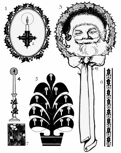 Plate 11

A Set of holiday motifs that will help in planning Christmas Gift Cards
or quotations. These are simple enough to be used by beginners.