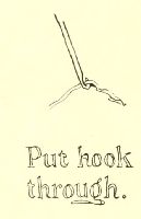 Put hook
through.