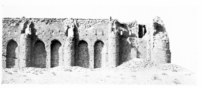 Fig. 83.&mdash;UKHEIḌIR, NORTH-EAST ANGLE TOWER.