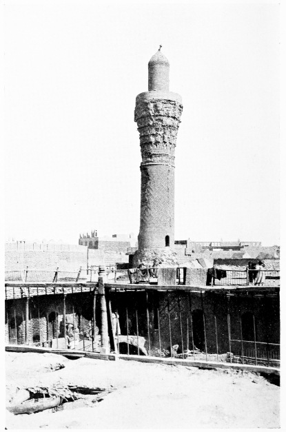 Fig. 116.&mdash;BAGHDÂD, MINARET IN SÛḲ EL GHAZL.