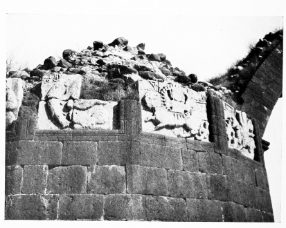 Fig. 188.&mdash;JEZÎRET IBN ’UMAR, RELIEFS ON BRIDGE.