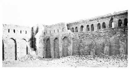 Fig. 84.&mdash;UKHEIḌIR, STAIR AT SOUTH-EAST ANGLE.