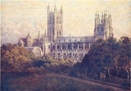 Image unavailable: THE NORTH SIDE OF CANTERBURY CATHEDRAL

Before the present Archbishop’s Palace was built