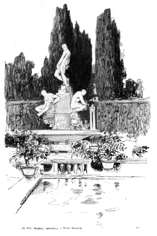 Image unavailable: STEPS LEADING TO THE PITTI PALACE&mdash;BOBOLI GARDENS.