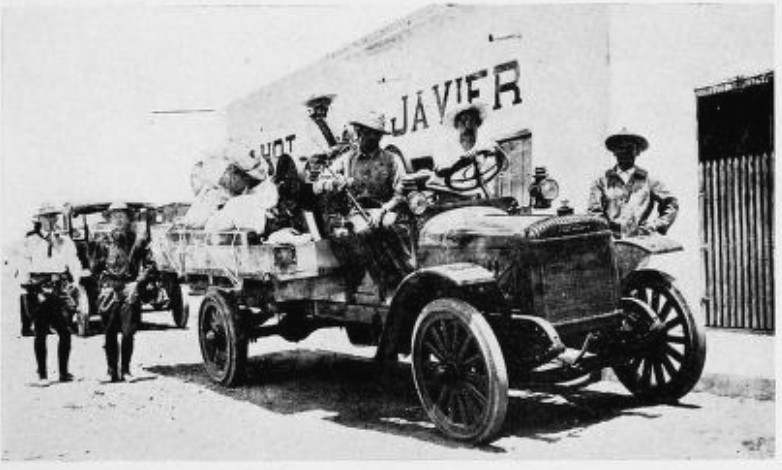 LA COLORADA, ONCE THE HOME OF GOLD MINES, NOW SERVED ONLY AS
A DEPOT FOR TRUCKS THAT CROSSED THE DESERT