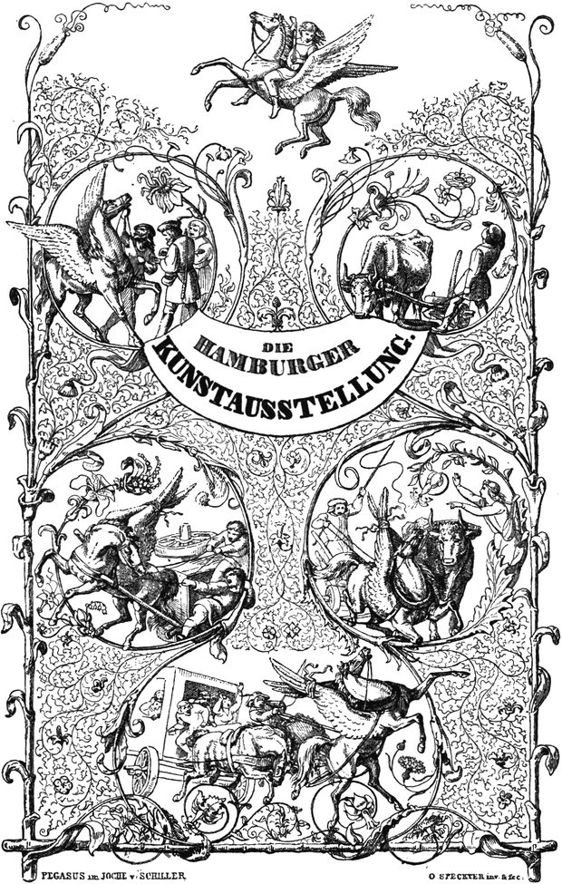 Zur Hamburger
  Kunstausstellung, Umschlagild des Kataloges