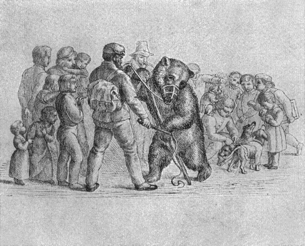 Lithographie aus den
  Fabeln