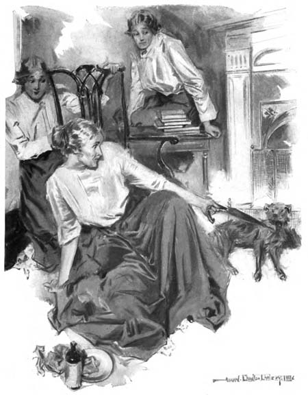 Tish prodded the dog