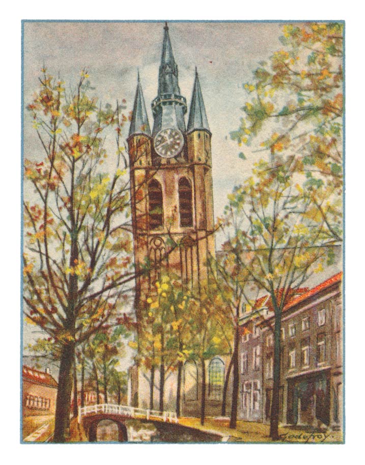 98. DELFT, Scheeve Toren v. d. Oude Kerk