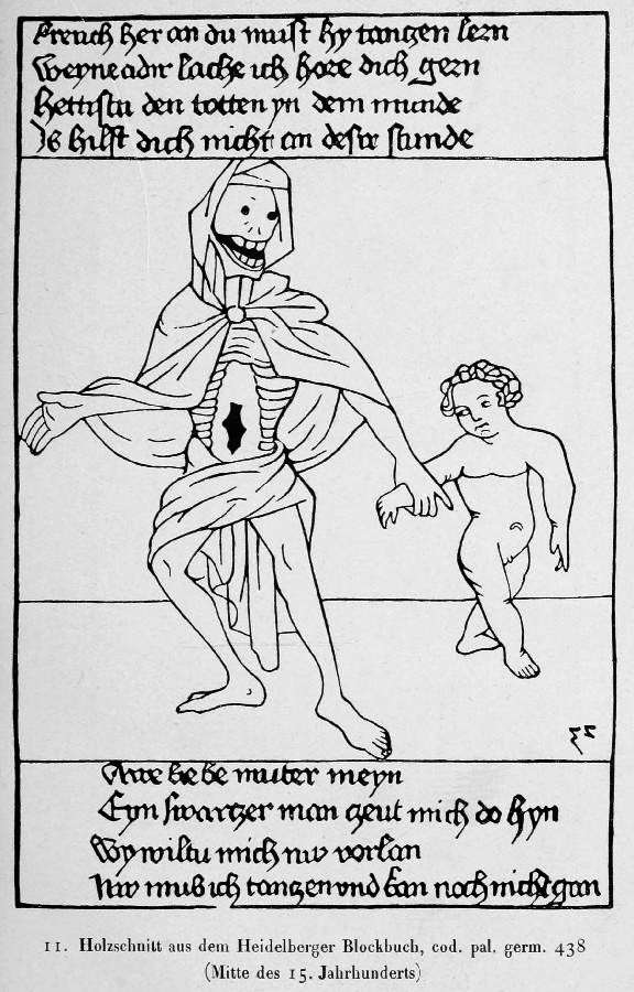 Holzschnitt aus dem Heidelberger Blockbuch,
cod. pal. germ. 438