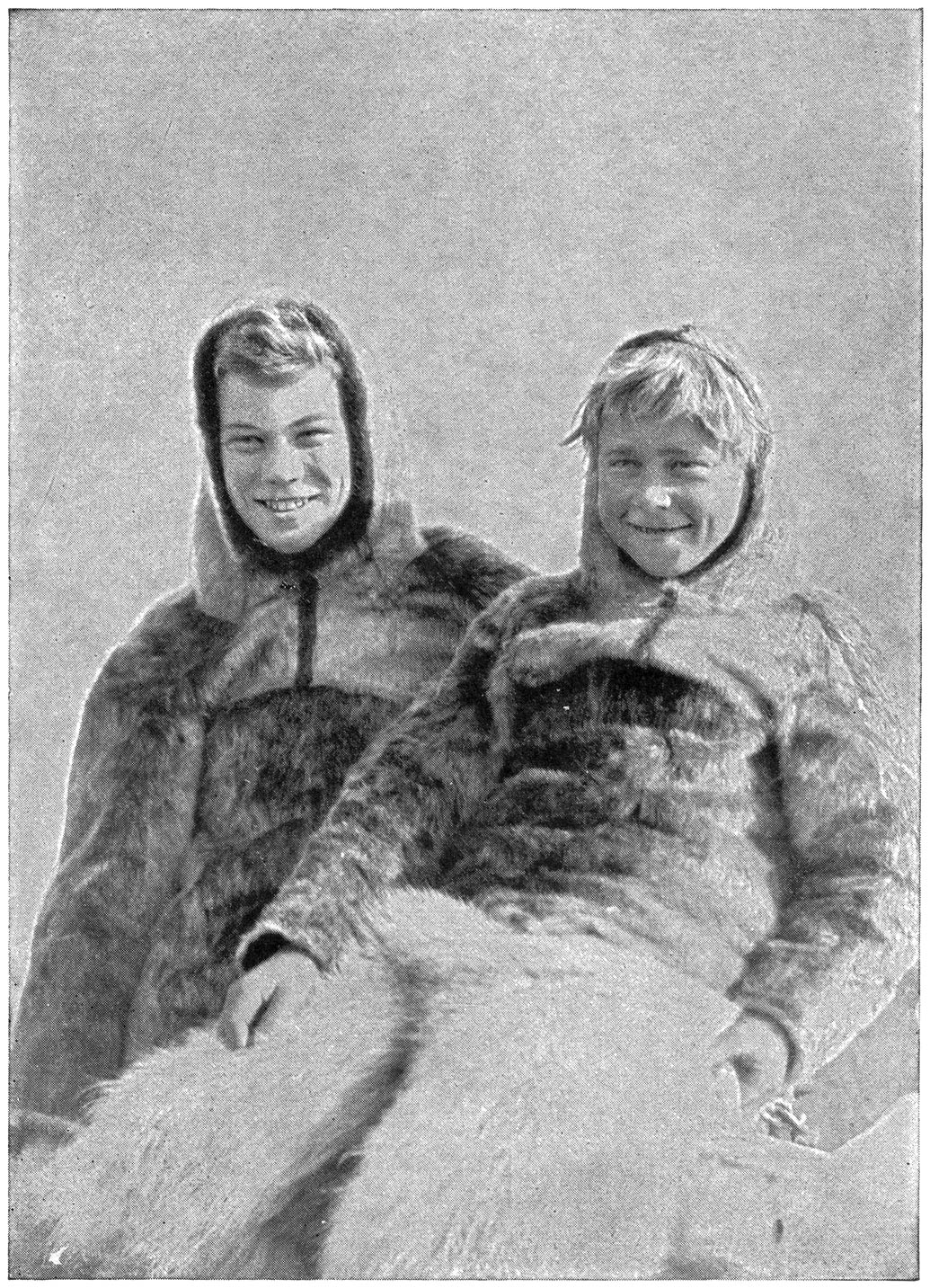 Twee blonde Eskimo’s! Dawid en Nils
