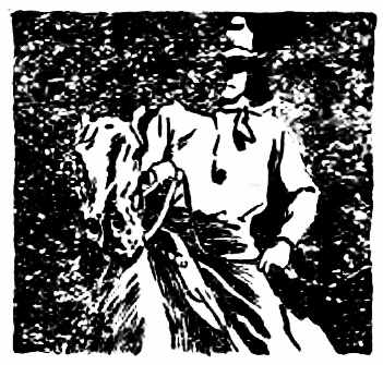 a lone horseman