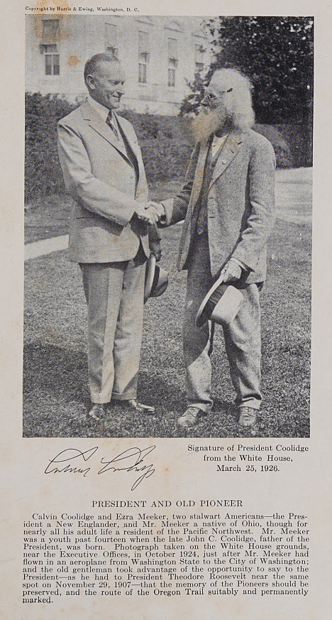 PRESIDENT AND OLD PIONEER