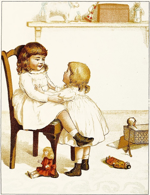 Little girl asks Peggy to tell her a story