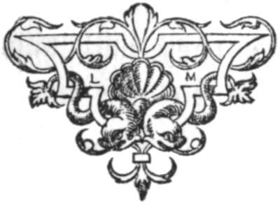 Decoration with the initial L M